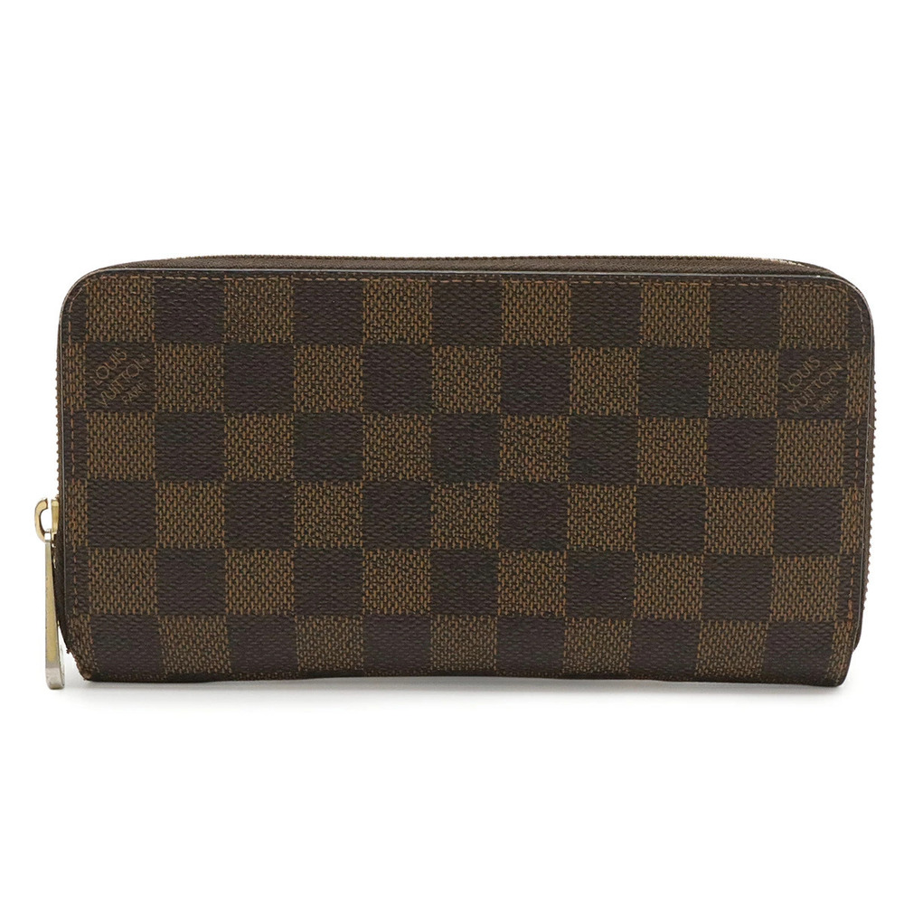 LOUIS VUITTON Damier Zippy Wallet Round Zipper Long